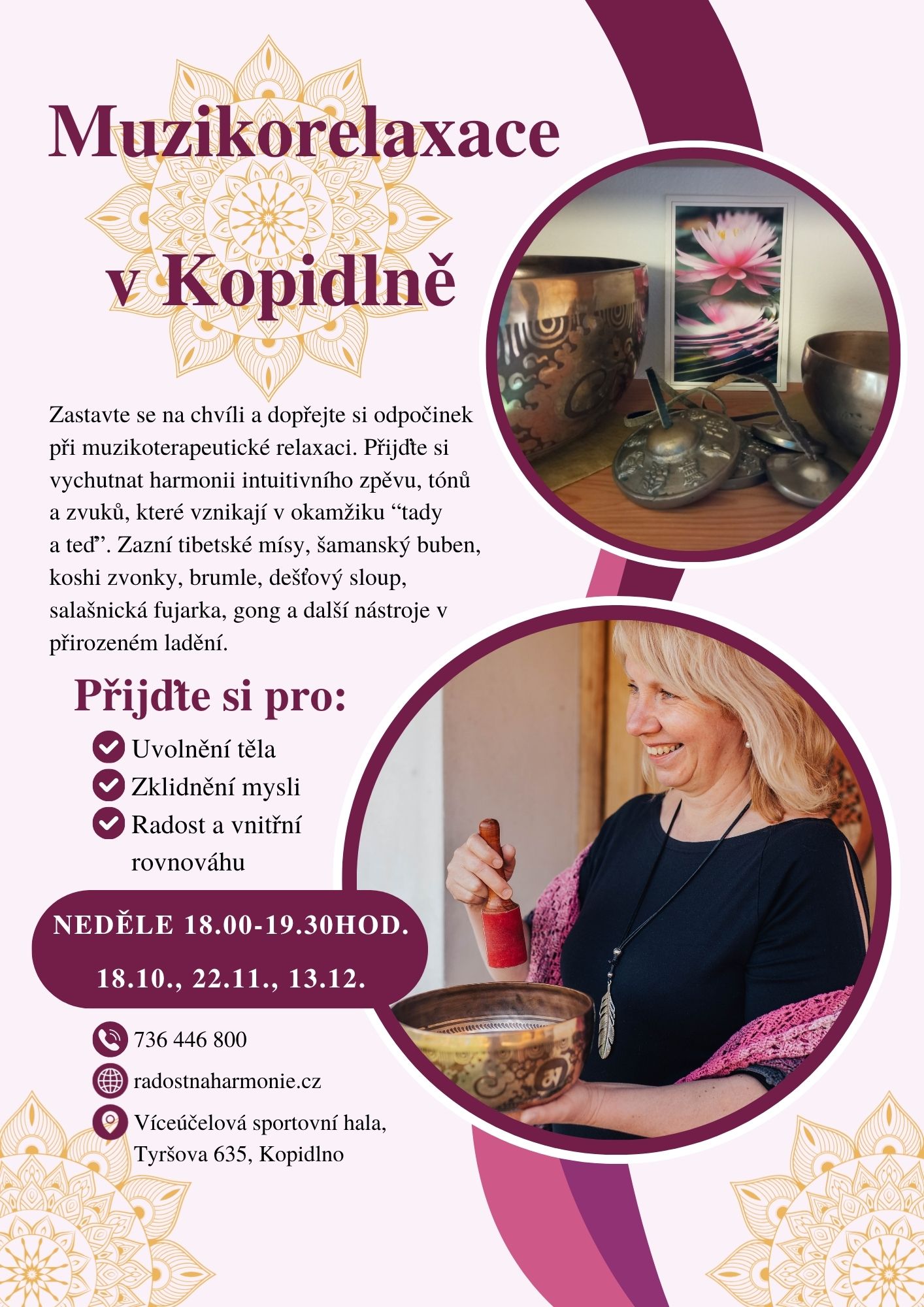 Pozvánka na podzimní muzikorelaxaci.